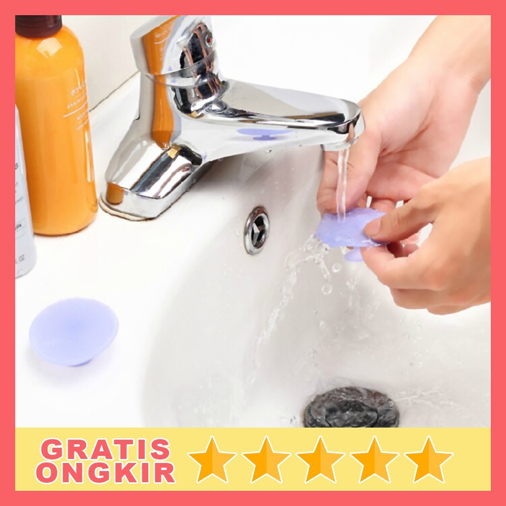 Cleansing Pad Scrub Cuci Muka Multi-Color Grab Medan