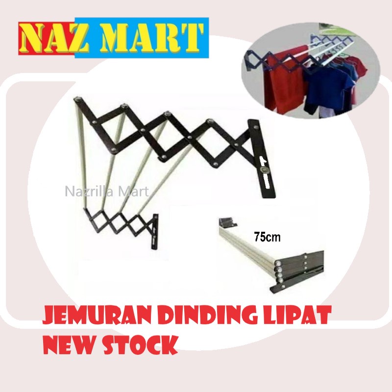Jemuran Lipat Dinding / jemuran dinding / gantungan dinding / gantungan baju / jemuran handuk
