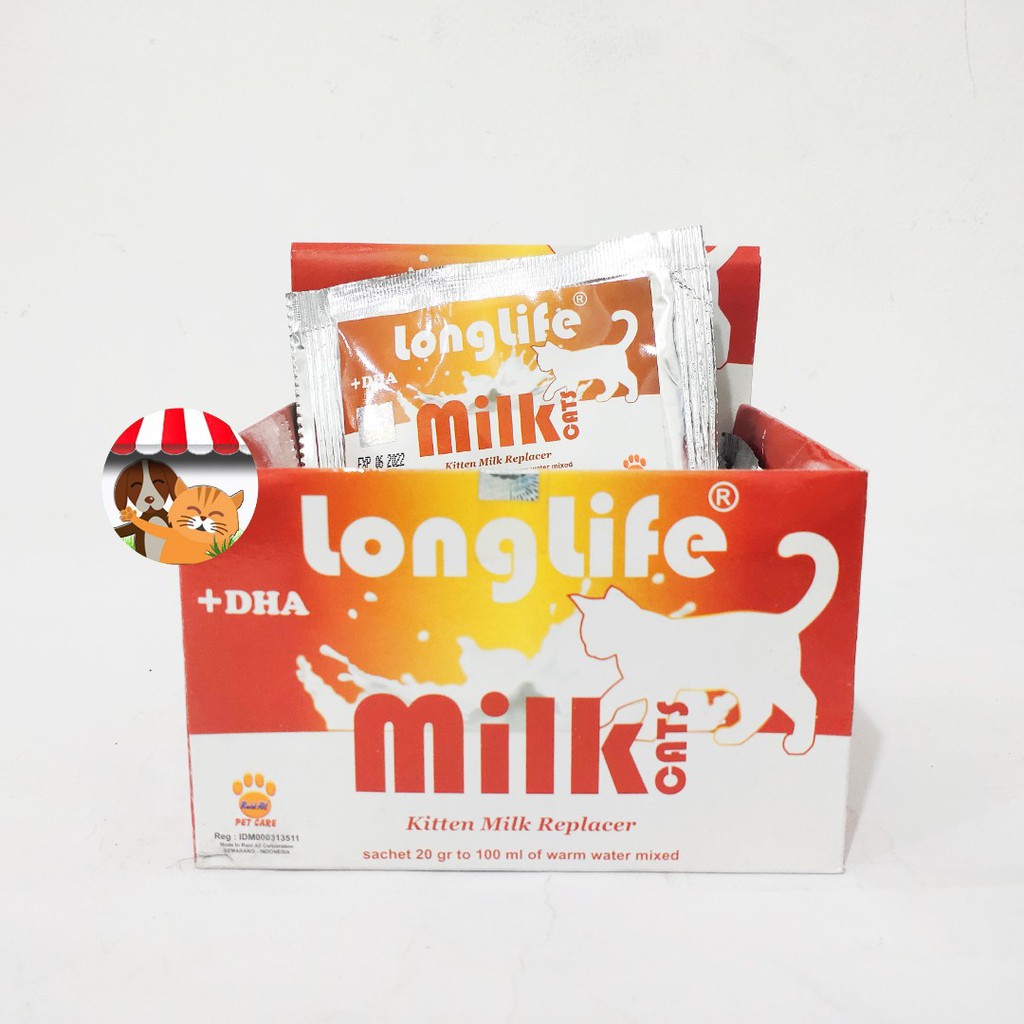 Susu Long Life Kucing Kitten - Milk replacer DHA Longlife sachet