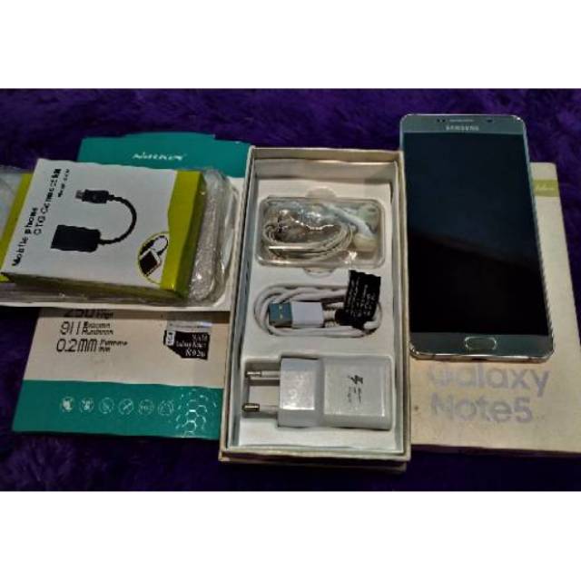 Samsung Galaxy Note 5 Duos 64GB GOLD Mulus Fullset