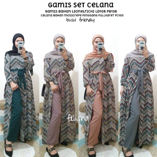 Gamis set celana