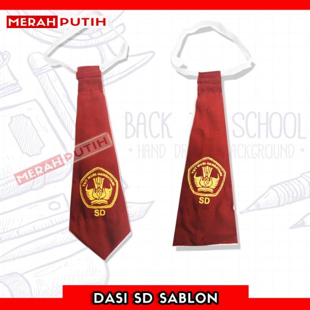 SERAGAM SEKOLAH Dasi SD Sablon Best Quality