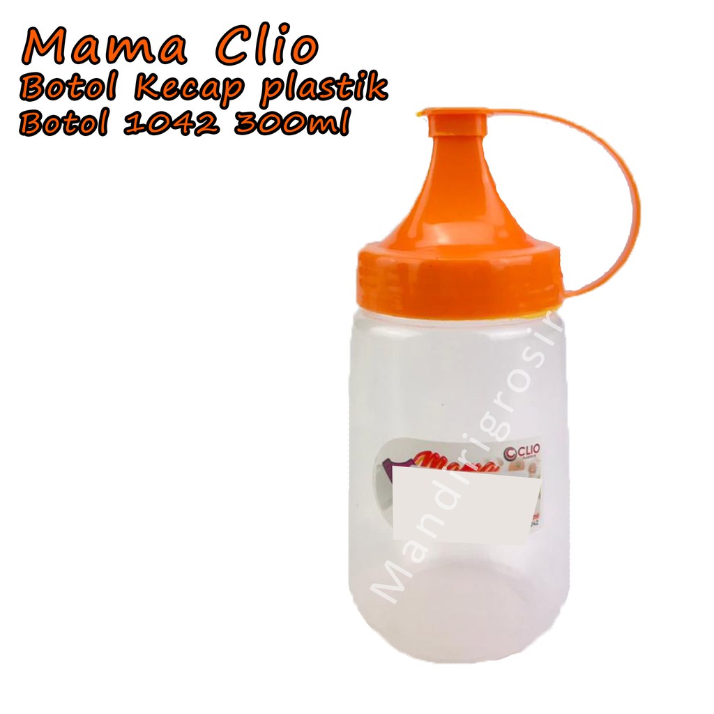 Botol Kecap plastik *Mama Clio * Orange 1042 * 300ml