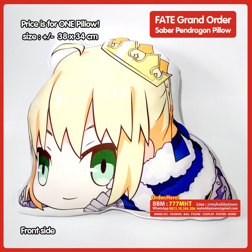 Fate - Saber Pendragon Pillow Bantal Boneka Plush