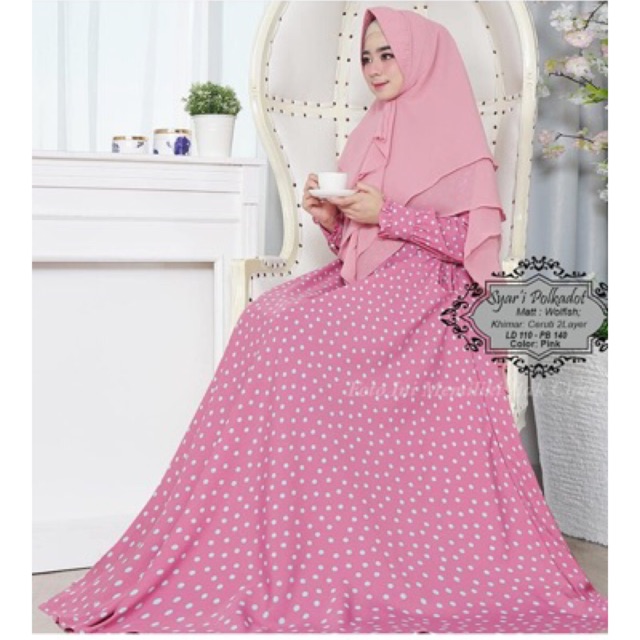 Gamis Monalisa Polkadot