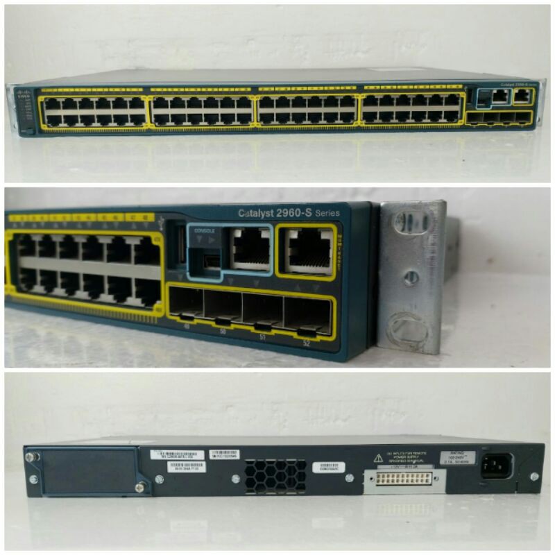 Cisco 2960S WS-C2960S-48TS-L V03 48 Port Gigabit Ethernet Switch