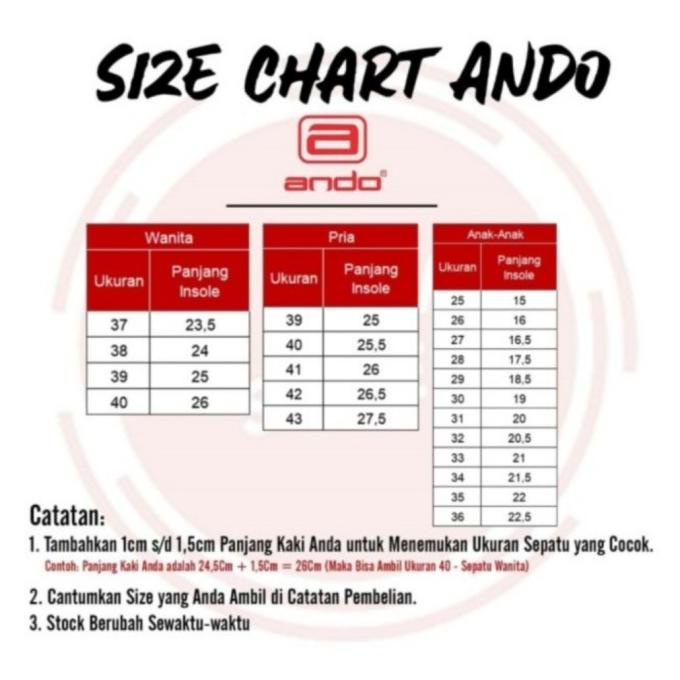 SEPATU SEKOLAH ANDO HITAM PUTIH / SEPATU ANDO ORLIN ORIGINAL 100%