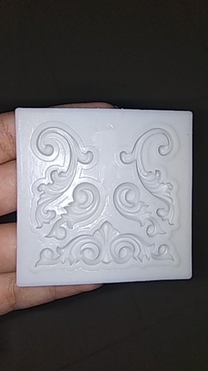 Bingkai Antik Bentuk Cetakan Kue European Antique Frame Fondant Cake Silicone Mold