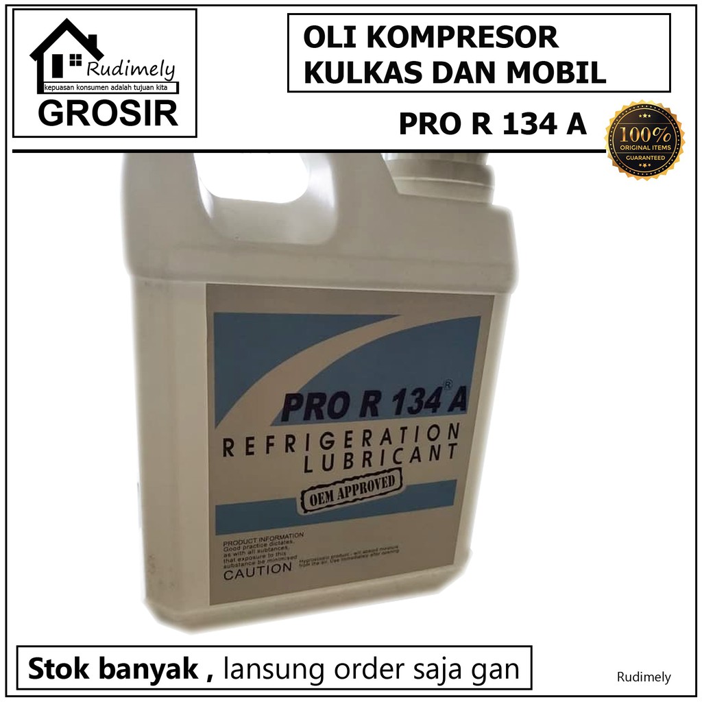 GROSIR Oli kompresor/compresor kulkas dan mobil merek pro R134A