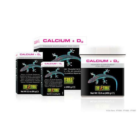 Calcium D3 Powder Exoterra 90gr - Calcium D3 90 gr Kalsium D3