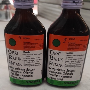 Obat Batuk Hitam ITRASAL 120 ML Plus BUBBLE WRAP