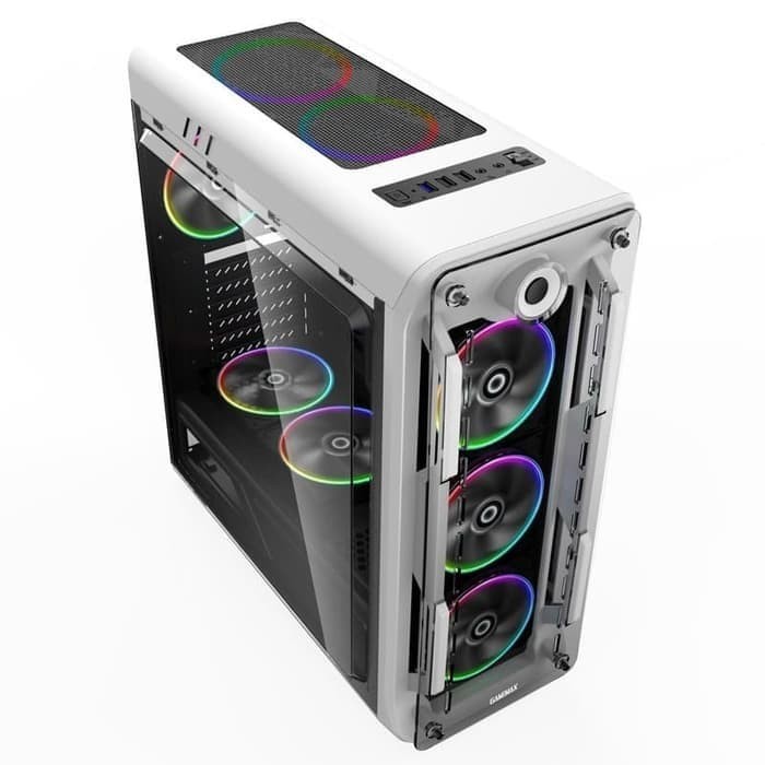 CASING GAMEMAX OPTICAL G510 BLACK - RGB GAMING ATX MIDDLE TOWER CASE