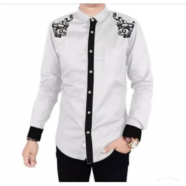 KOKO IRFAN WHITE SC]Baju koko pria katun white