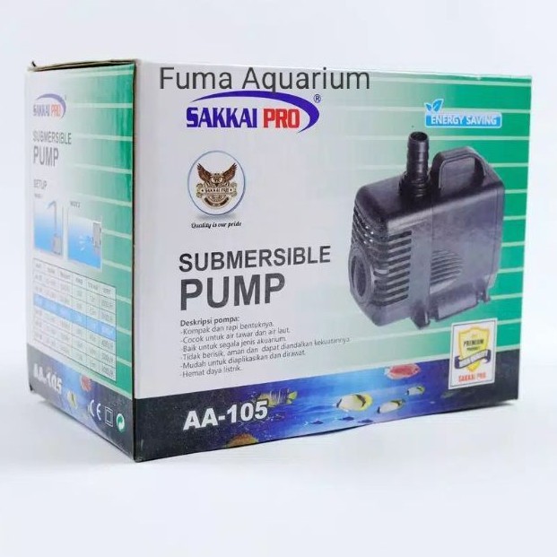 Pompa Celup Kolam Sakkai Pro AA-105 Pompa Filter Aquarium Hidroponik Aquaponik Power Head Submersible Pump