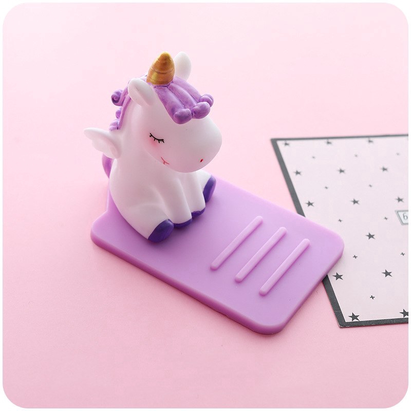 Holder Handphone unicorn adjustable desktop Lucu Dan Sederhana.