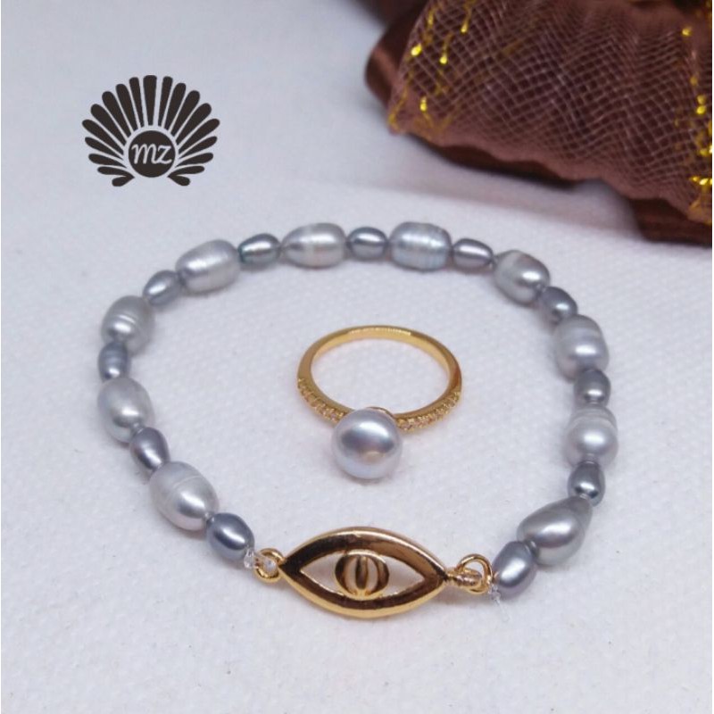 Set Abu Mutiara Air Tawar Simple// Mutiara Lombok