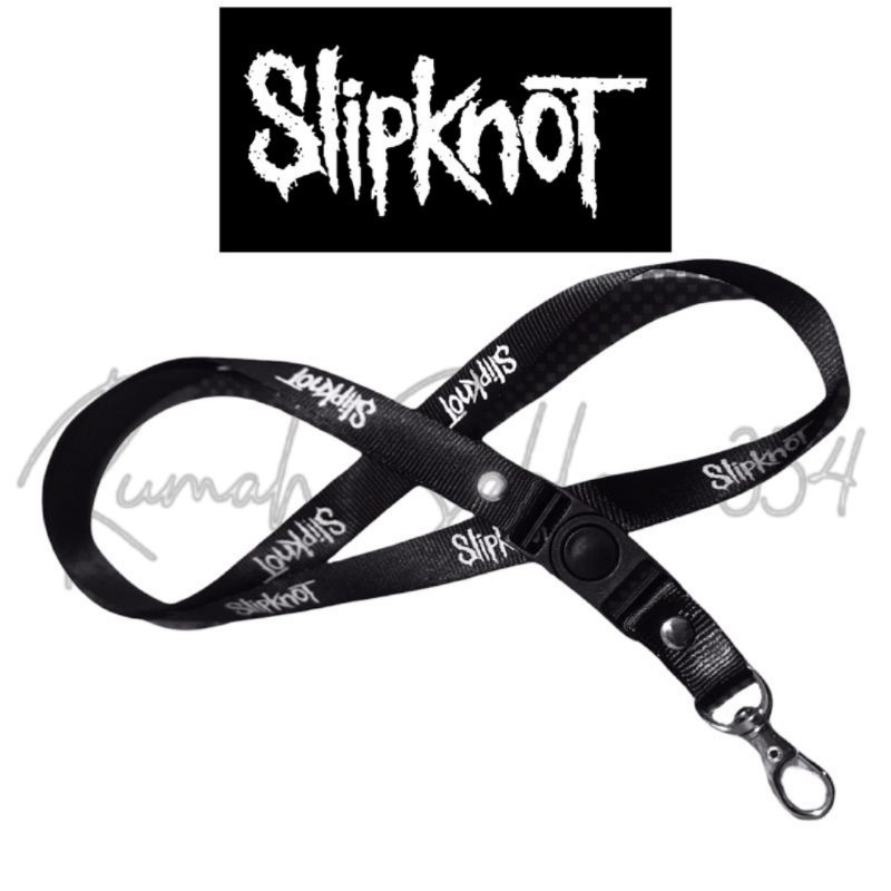 

lanyard SLIPKNOT / lanyard band metal gantungan kunci name tag id card kartu nama / tali lanyard gantungan leher