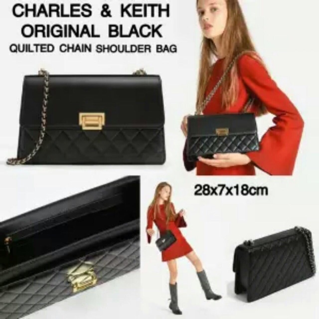 CHARLES & KEITH CHAIN SHOULDER BAG