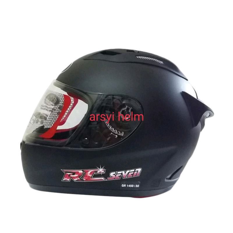 HELM KYT RC7 SEVEN BLAK DOFF_PULLFACE