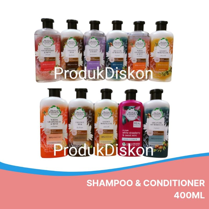 Jual Herbal Essences Shampoo Dan Conditioner 400ml Sampo Shopee Indonesia 1784