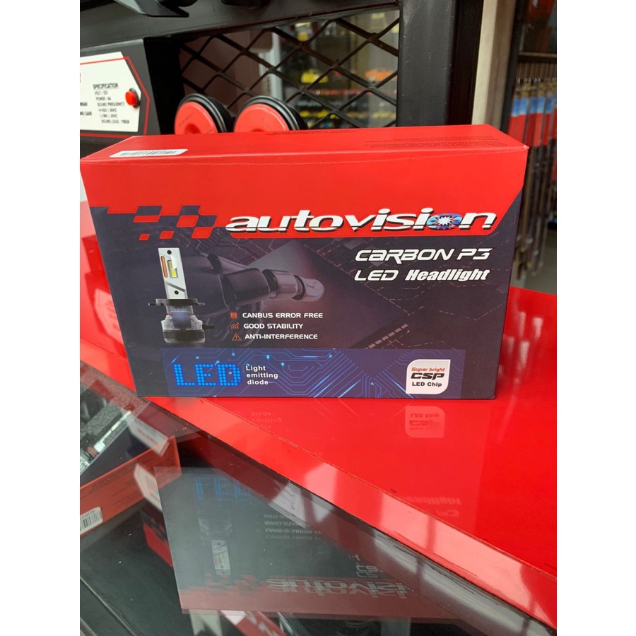 Jual AUTOVISION LED CARBON P3 (H11, H7, HB3, H4) 58 Watt 5700k (Garansi