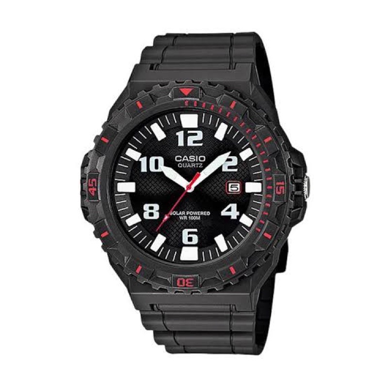 Jam Tangan Pria Casio Original Standard Type MRW-S300H-8B Fitur Solar Powered