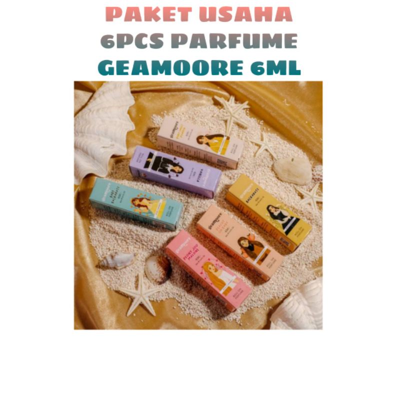 PAKET USAHA 6PCS PARFUME GEAMOORE ISI 6ML