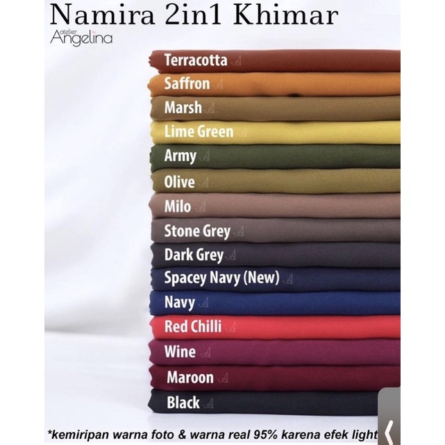 PUNYA TEH DEFI Namira Khimar L dan Cadar Atelier Angelina