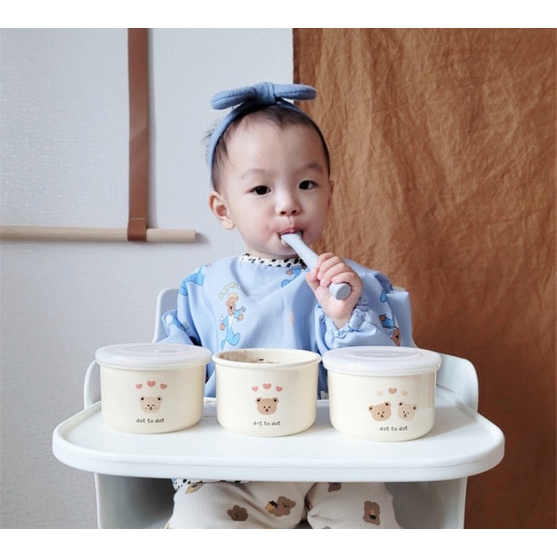 CERAMIC BABY FOOD BOWL | mangkok mpasi bayi korea food container