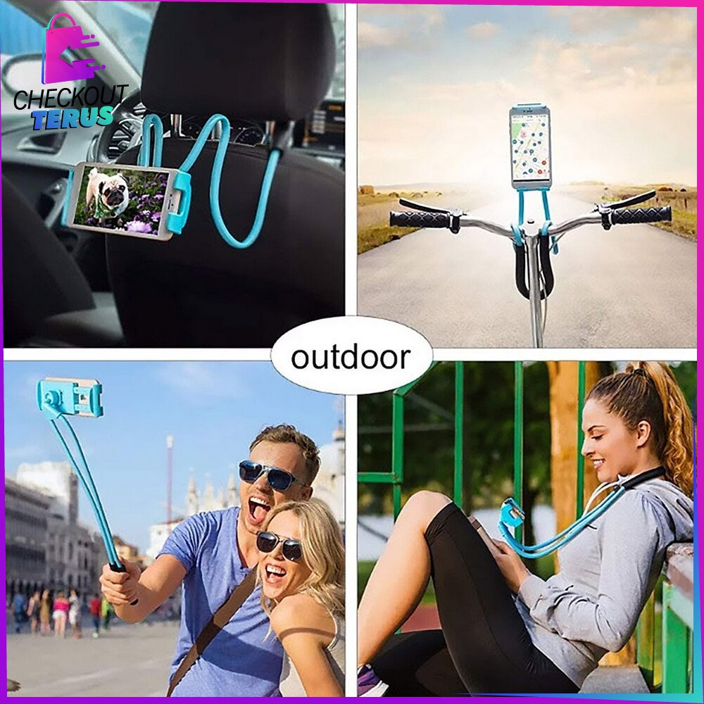 CT C371 Lazy Neck Phone Holder Penyangga HP di Leher Sandaran HP Untuk Nonton Dudukan Handphone di Leher Flexible