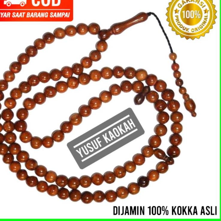 Paling Sesuai.. TASBIH KOKKA KAUKAH ASLI 100% ORIGINAL 99 BUTIR UK 6MM / TASBIH KOKKA ASLI / TASBIH 