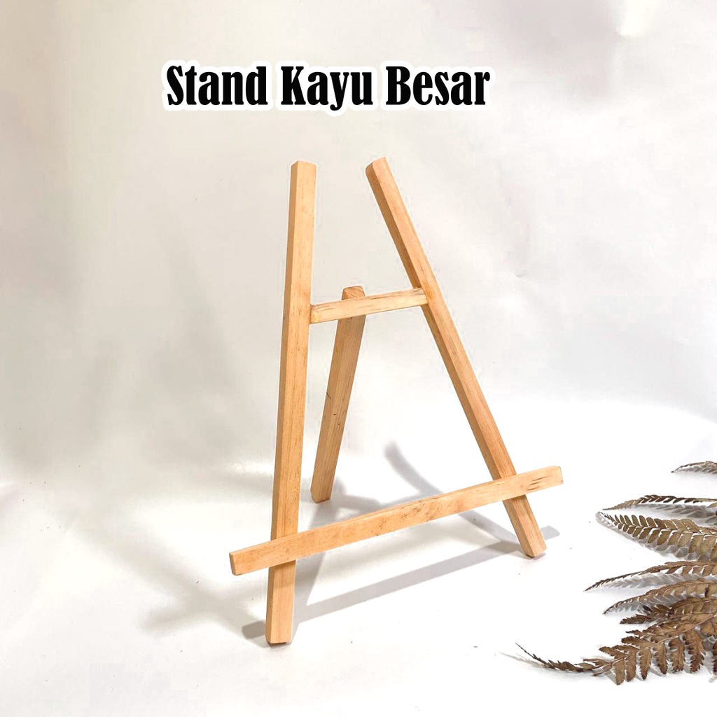 

Stand Kayu Besar Easel Penyangga Foto Kanvas Lukis Kalender Akrii