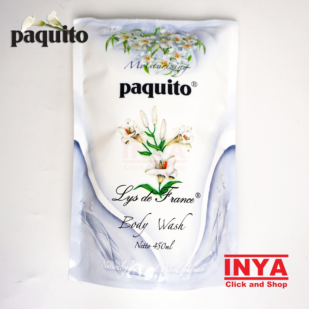 PAQUITO WHITE LYS DE FRANCE BODY WASH 450ml REFILL - Sabun Cair