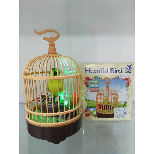 MAINAN ANAK BURUNG DALAM SANGKAR HEARTFUL BIRD