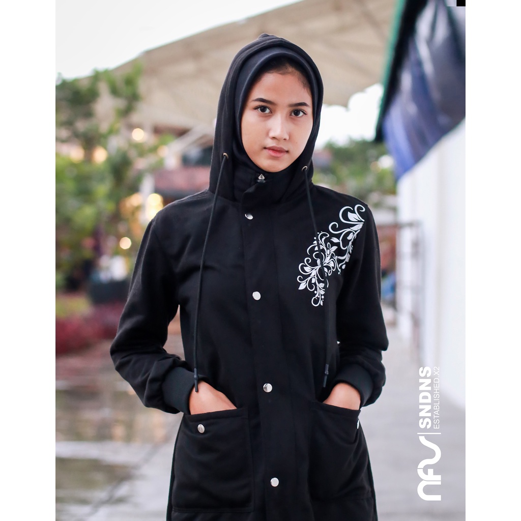 HIJAB STYLE || SWEATER JAKET WANITA HIJAB BATIK MODERN 1