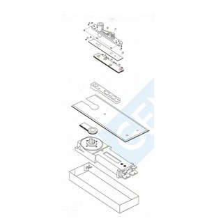 Aksesoris Sparepart Engsel  Lantai Dorma  BTS 84 Floor Hinge 