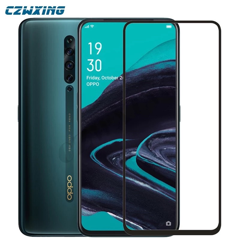 TEMPERED GLASS 9D FULL COVER OPPO RENO 8T 8 8Z 8PRO 8 PRO+ PLUS 7 7Z 6 5 5F 4 4F 3 3 PRO 2 2F 6.4 6.6 K5 ANTI GORES KACA FULL LEM