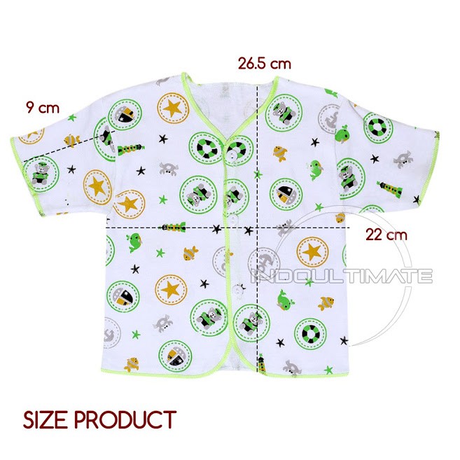 Baju Bayi DIPFY Double Knit 100% Katun tebal Pakaian Kaos Atasan bayi newborn baru lahir bc-04 bc-25