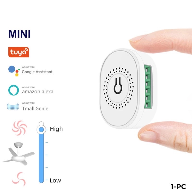 Wifi Smart Swith Mini On-Off Breaker Remote Kipas Angin TMWF02-W IOS Android