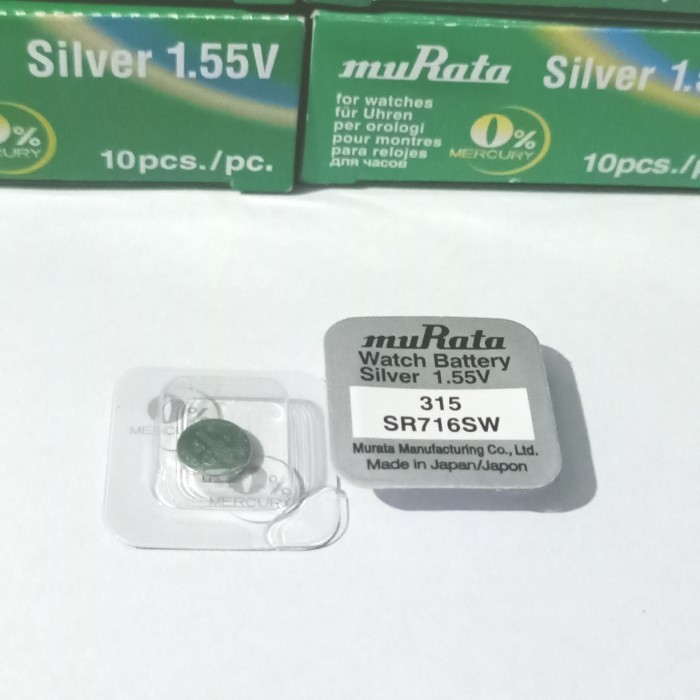 Batre battery Murata SR 716 SW / 315 original single batre jam tangan