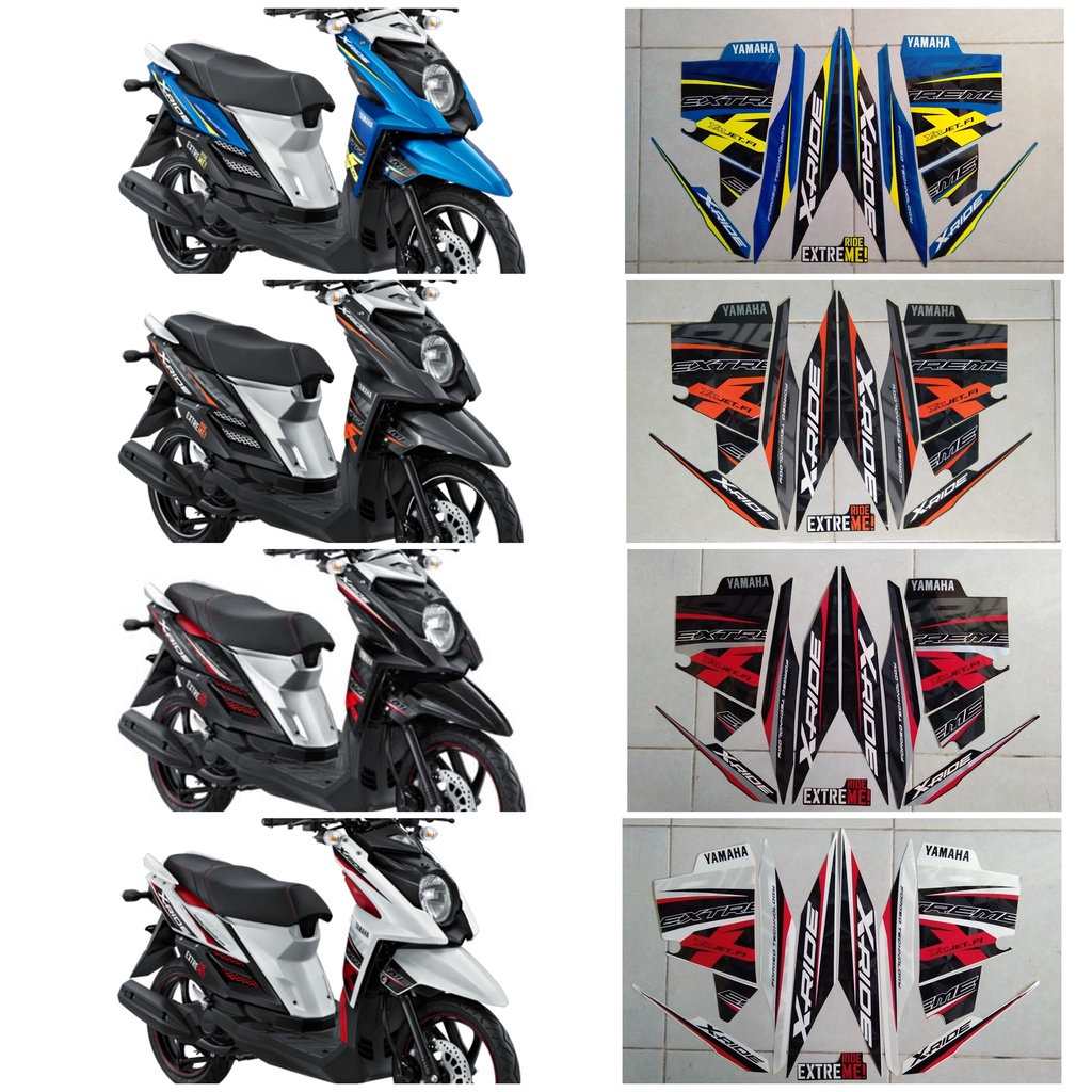Stiker striping motor yamaha X-Ride 2015-2016 - Stiker motor X-Ride 2015-2016
