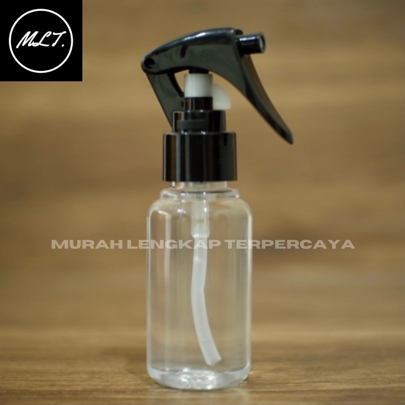 BOTOL SPRAY TRIGER 60ML TRIGGER SPRAY 60 ML NATURAL CLEAR BENING TUBULAR TUTUP SPRAYER TRIGER SEMPROT