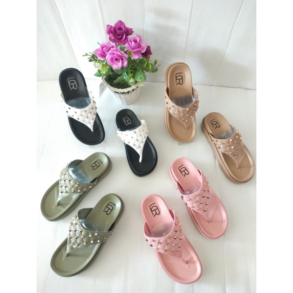 gos SANDAL JEPIT IMPORT karet sandal wanita 36/40