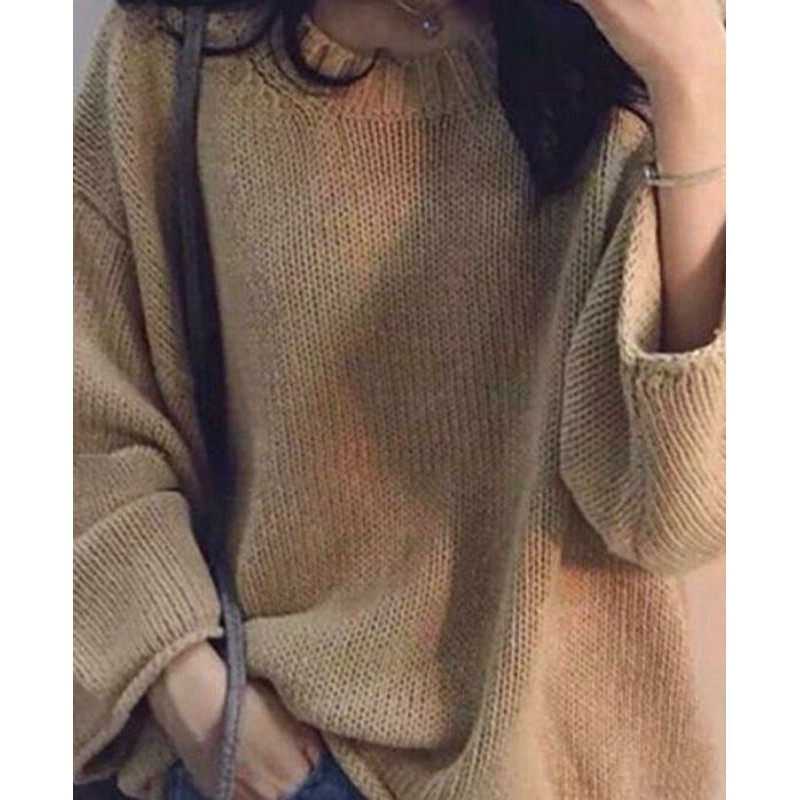 SW ZERO KNIT SWEATER BLOUSE PREMIUM OUTER WANITA RAJUT ATASAN TEBAL