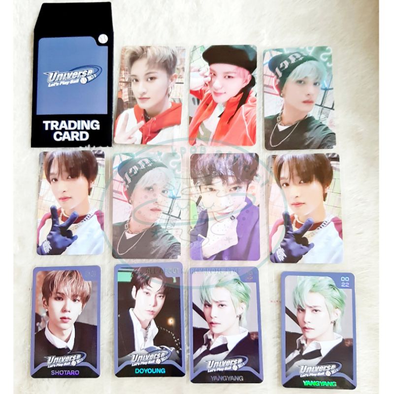 READY STOCK, SIAP KIRIM MD NCT universe trading card doyoung jeno haechan mark jungwoo shotaro yangy
