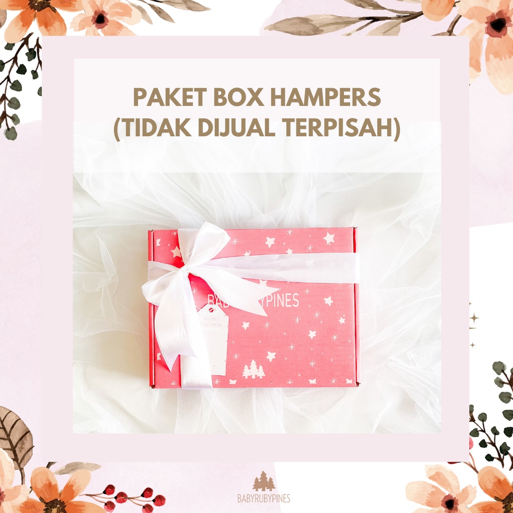 

Paket Box Hampers (1 set) untuk pembelian produk non hampers (tidak bisa dibeli terpisah)