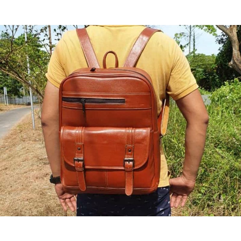 TAS RANSEL PRIA KULIT SAPI ASLI ORIGINAL/TAS LAPTOP RANSEL