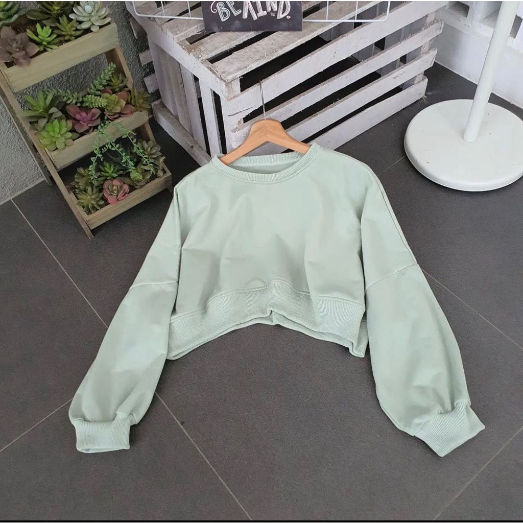 [COD] Sweater Oversize Wanita Oversize Extra Cropee XXL LD 130