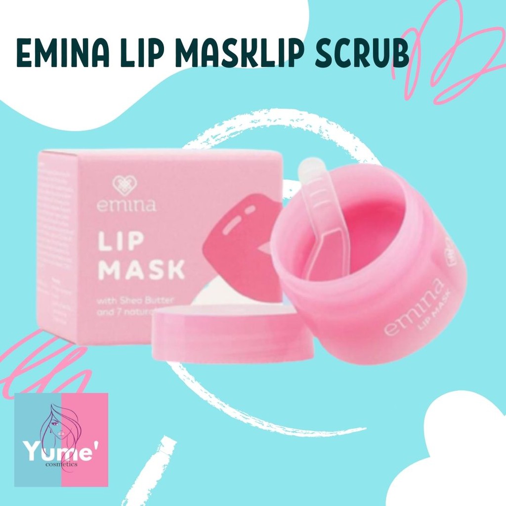 EMINA LIP MASK/LIP SCRUB/EMINA LIP SCRUB SUGAR RUSH  (✔️BPOM)