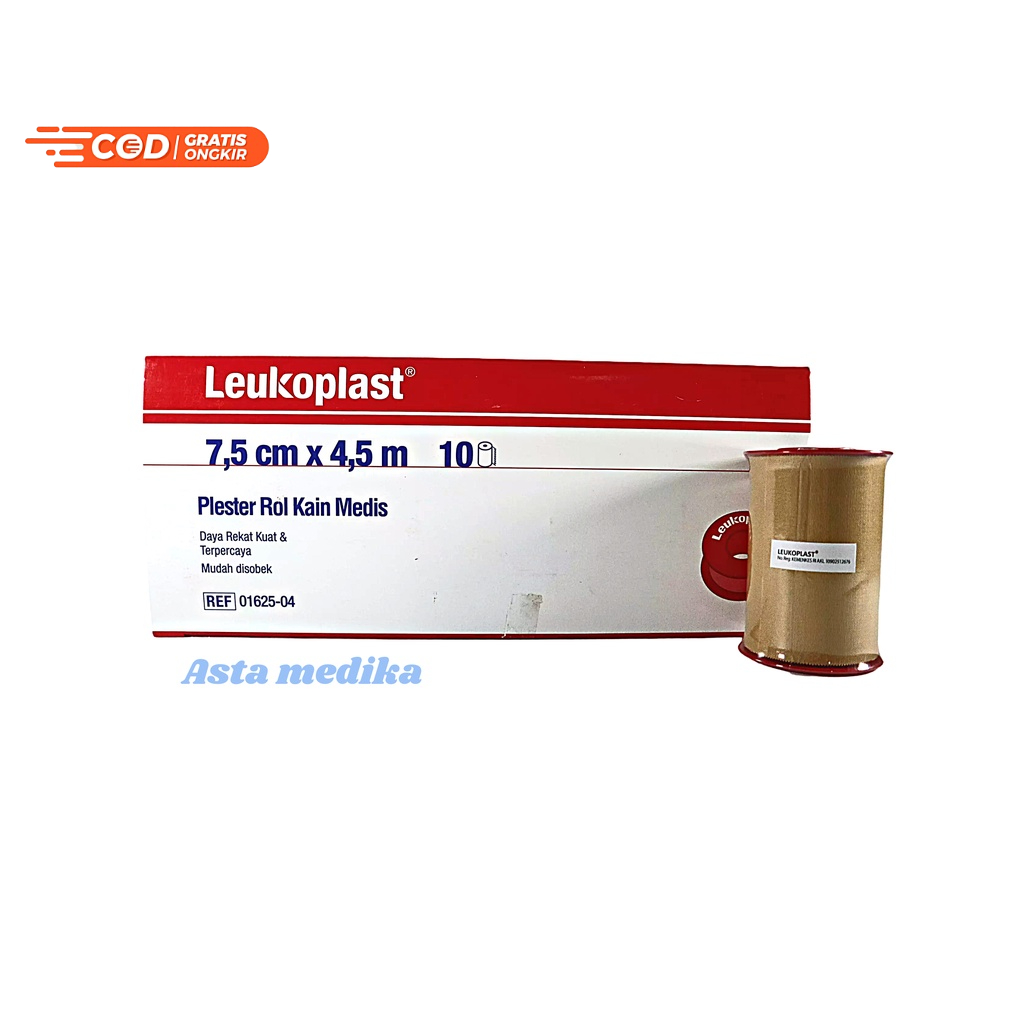 Plester Roll Kain Leukoplast 3 inch 7.5 cm x 4.5 BSN Plester Rol Kain Bsn Plester Gulung Leukoplast BSN